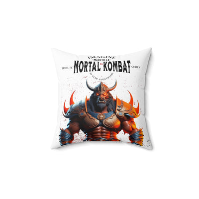 Gamer Fresh | Imagine If Collection | Maultilla | Mortal Kombat 30-Year Anniversary Tribute | White Square Pillow