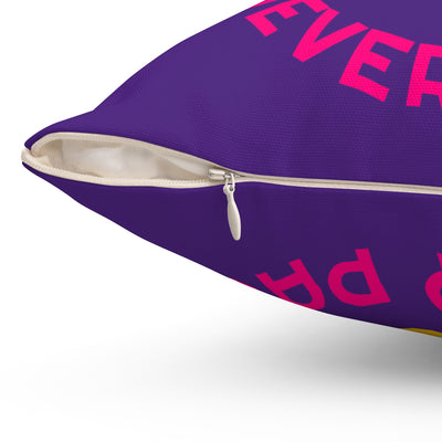 Gamer Fresh | My Gamer Life Never Pauses | Spun Square Royal Purple | Bed/Couch Pillow