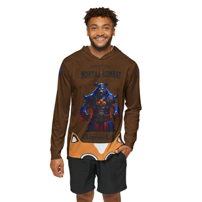 Gamer Fresh Arturo Nuro Collection | Play Awesome | Mortal Kombat 30 Year Anniversary | Raw Paw Limited Edition Tribute | Athletic Warmup Brown Hoodie