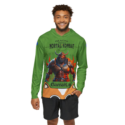 Gamer Fresh Arturo Nuro Collection | Play Awesome | Mortal Kombat 30 Year Anniversary | Maultilla Limited Edition Tribute | Athletic Warmup Money Green Hoodie