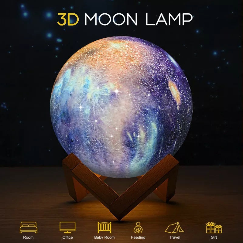 Celestial Glow 3D LED Galaxy Lamp by Gamer Fresh