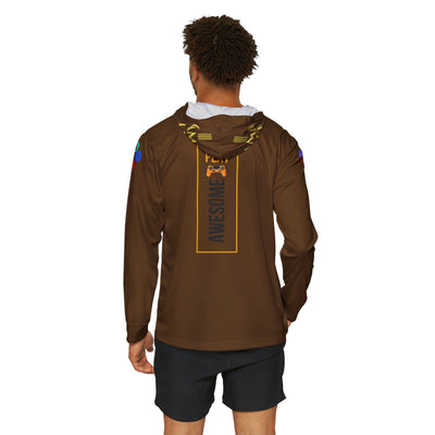 Gamer Fresh Arturo Nuro Collection | Play Awesome | Mortal Kombat 30 Year Anniversary | Raw Paw Limited Edition Tribute | Athletic Warmup Brown Hoodie