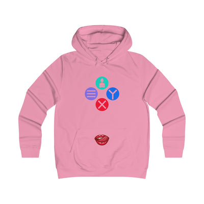 Gamer Fresh Exclusive Smasher | Lipstick On My Buttons | College Girl Hoodie