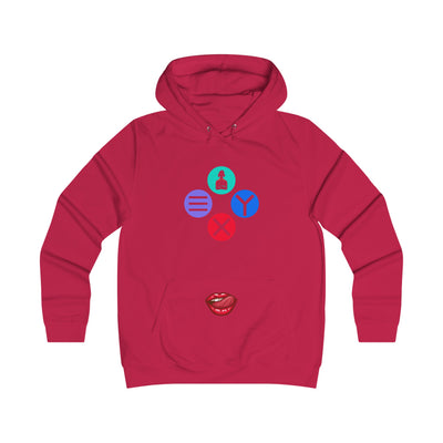 Gamer Fresh Exclusive Smasher | Lipstick On My Buttons | College Girl Hoodie