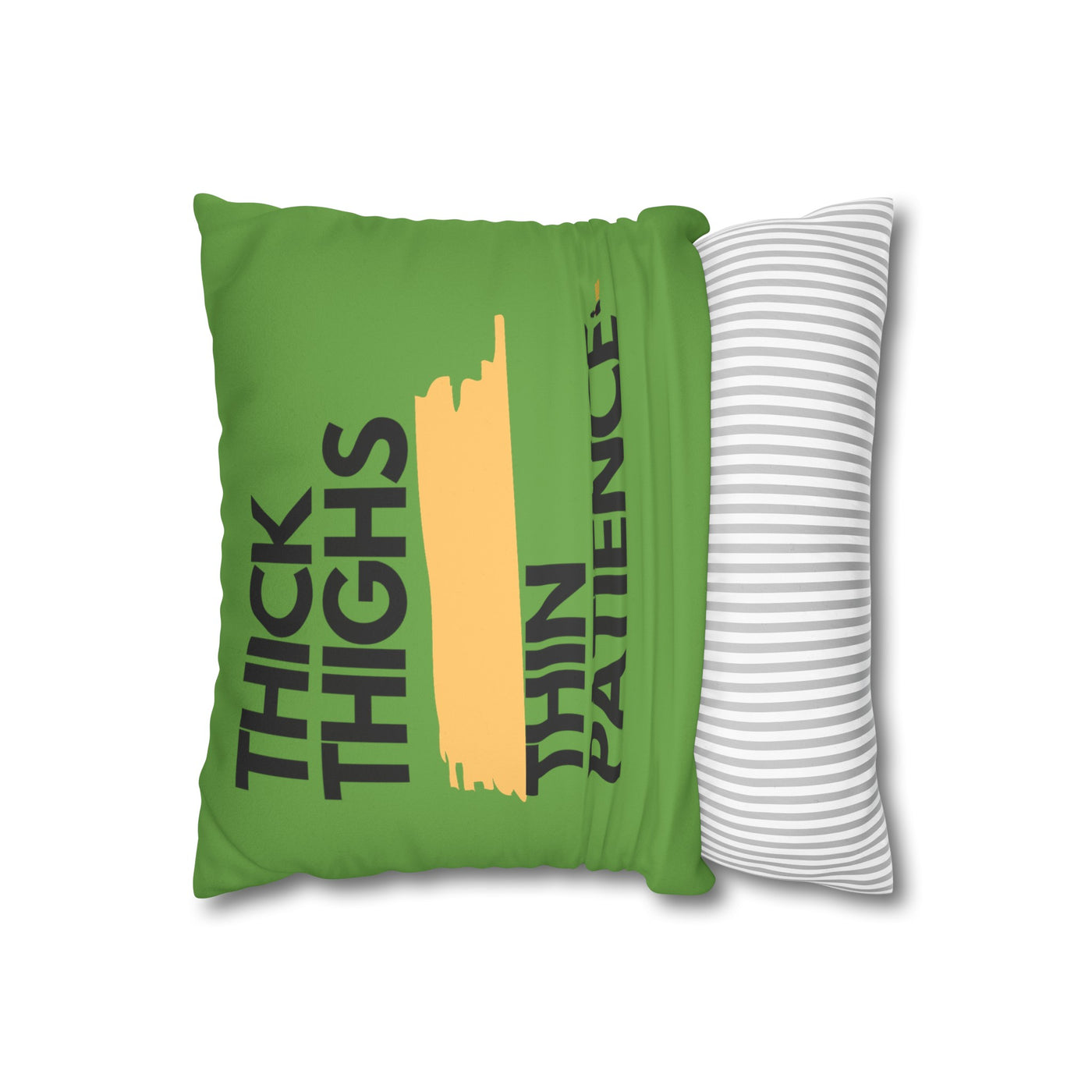 The "Thick Thigh" | Thin Patience | Light Green Pillow