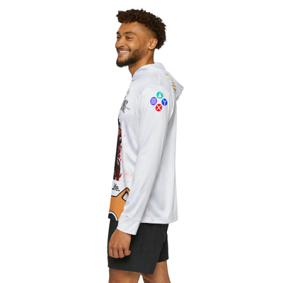 Gamer Fresh Arturo Nuro Collection | Play Awesome | Mortal Kombat 30 Year Anniversary | Candessa Limited Edition Tribute | Athletic Warmup White Hoodie