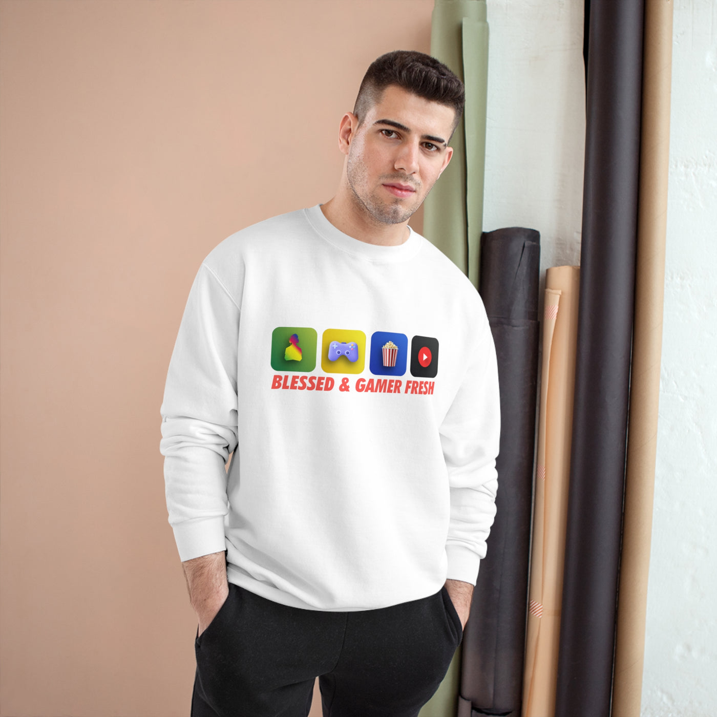 Gamer Fresh x Champion | Blessed & Gamer Fresh | Exclusive Sweatshirt