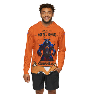 Gamer Fresh Arturo Nuro Collection | Play Awesome | Mortal Kombat 30 Year Anniversary | Raw Paw Limited Edition Tribute | Athletic Warmup Crusta Orange Hoodie