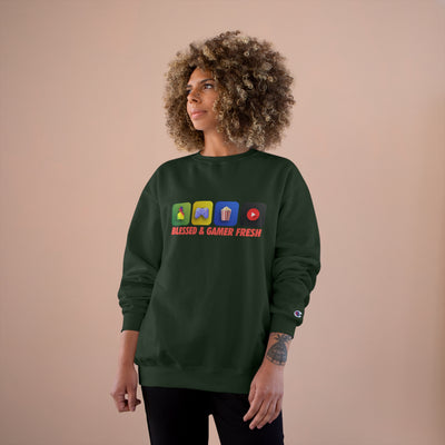 Gamer Fresh x Champion | Blessed & Gamer Fresh | Exclusive Sweatshirt