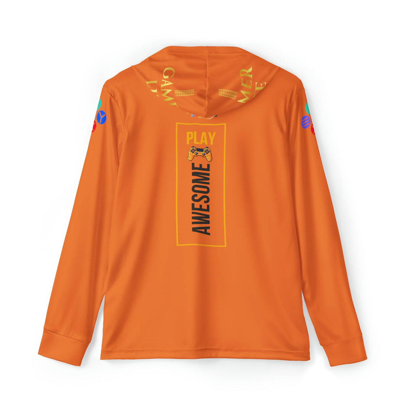 Gamer Fresh Arturo Nuro Collection | Play Awesome | Mortal Kombat 30 Year Anniversary | Raw Paw Limited Edition Tribute | Athletic Warmup Crusta Orange Hoodie