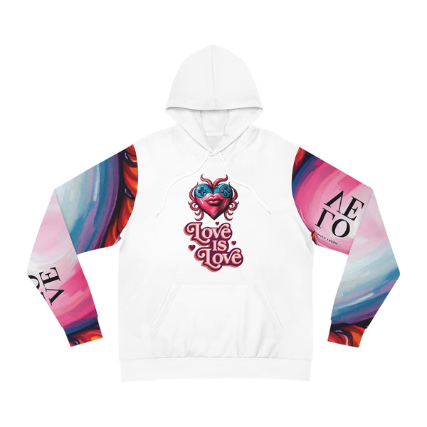 Gamer Fresh | Player Arts Love is Love | Premium Hoodie | Limited Edition | Snow Bunny White
