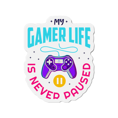 Gamer Fresh | My Gamer Life Never Pauses | Game Streamer | Kiss-Cut Magnet Frame