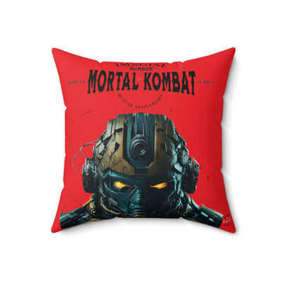 Gamer Fresh | Bundor Time-Warp | Mortal Kombat 30 Year Anniversary Tribute Series | Imagine If Collection |  Red Square Pillow