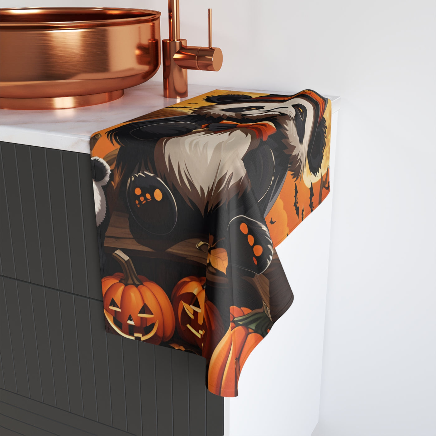 Gamer Fresh | Halloween Pandalion Hand Towels | Spooky Edition