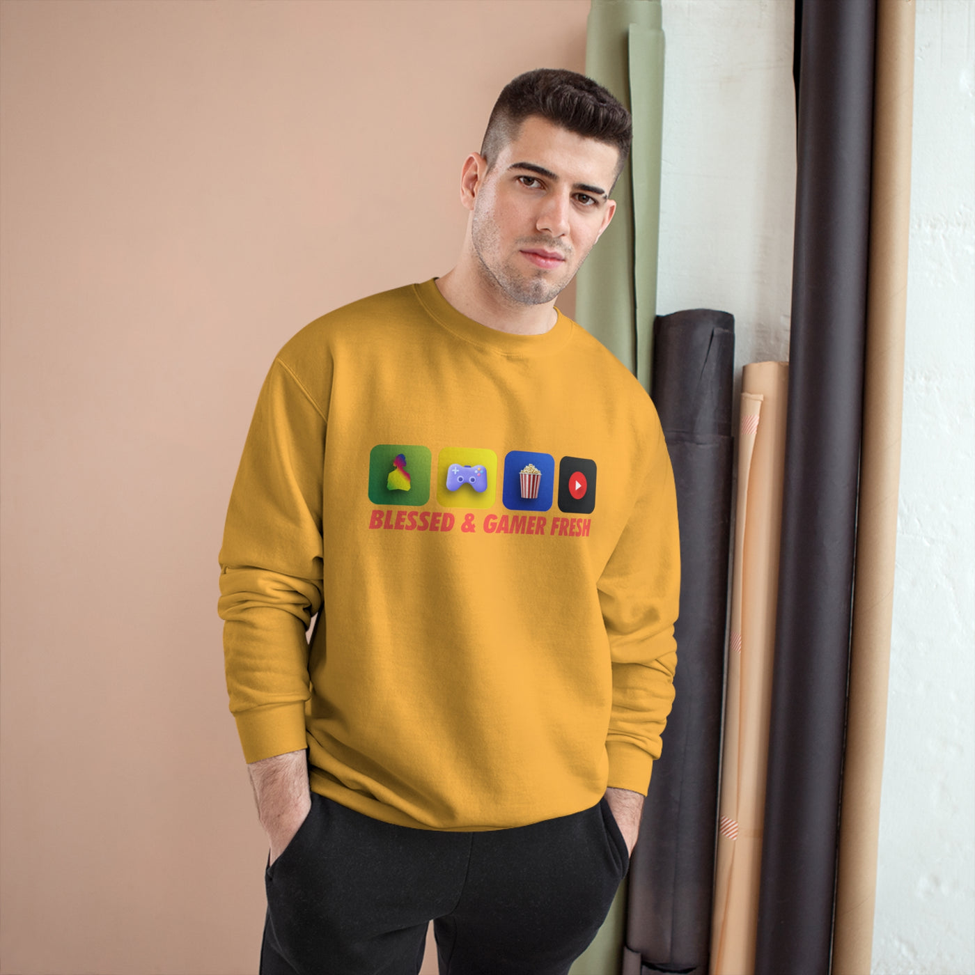 Gamer Fresh x Champion | Blessed & Gamer Fresh | Exclusive Sweatshirt