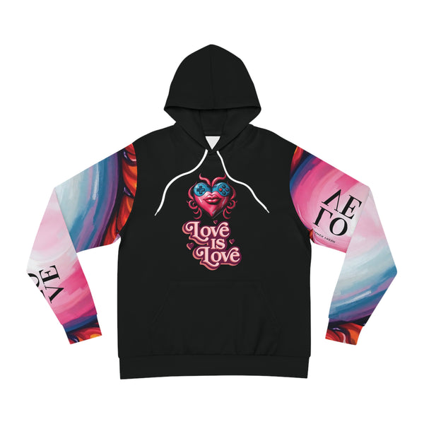 Gamer Fresh | Player Arts Love is Love Premium Hoodie | Midnight Black