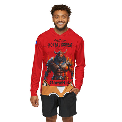 Gamer Fresh Arturo Nuro Collection | Play Awesome | Mortal Kombat 30 Year Anniversary | Limited Edition Tribute | Athletic Warmup Red Hoodie