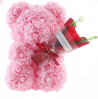 Valentine's Day Preserved Roses & Hearts Big Love Bear Collection