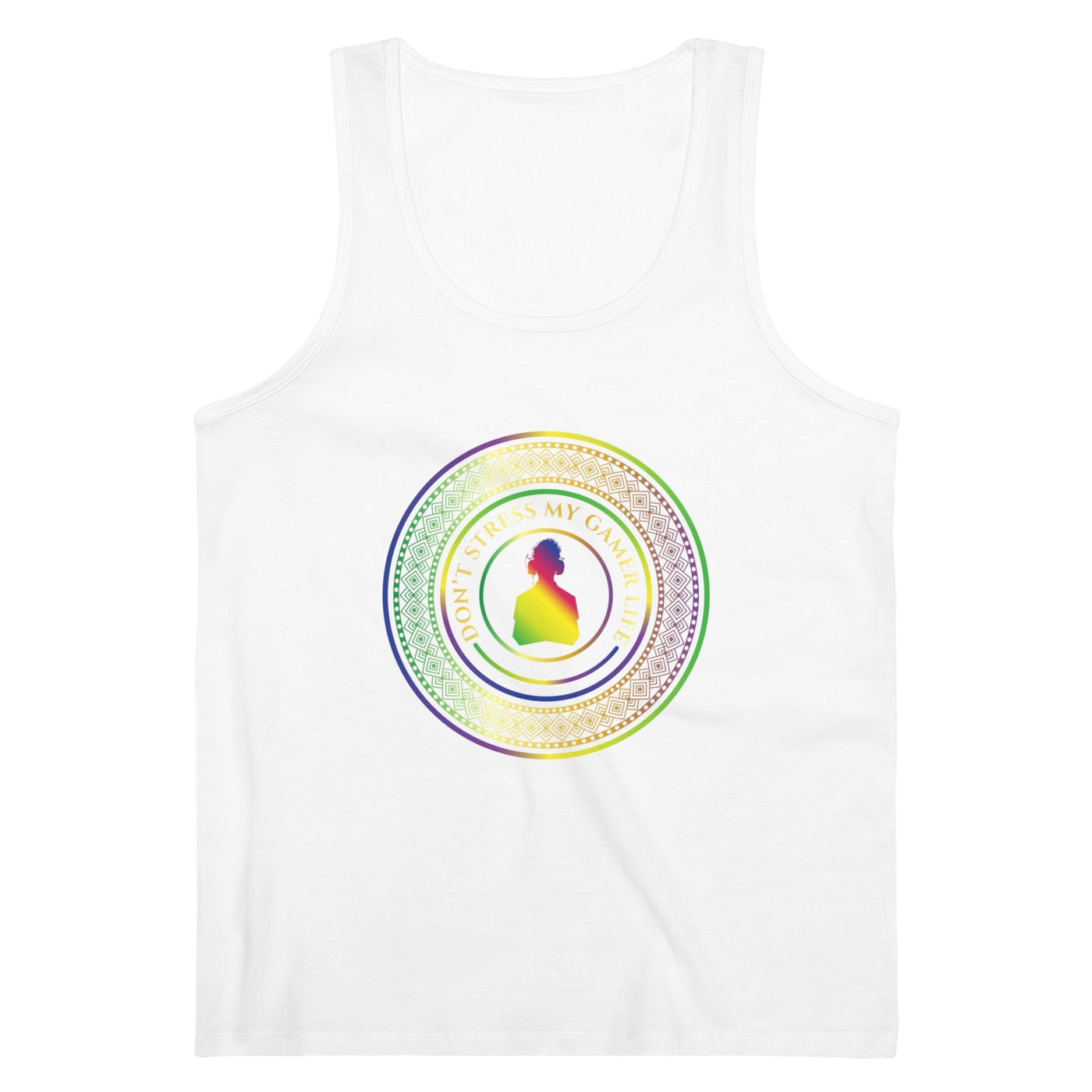 No Stress No Sweat | Gamer Fresh Coin Drop | Premium Blend Unisex Tank Top