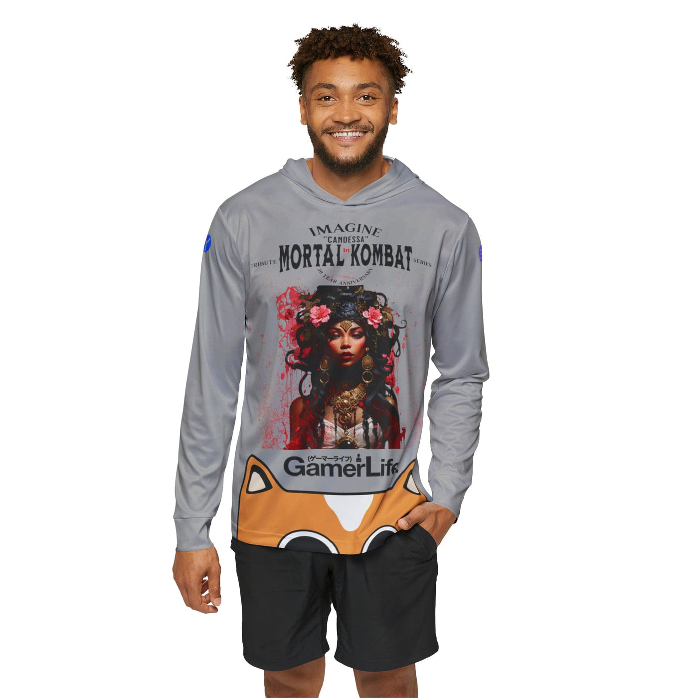 Gamer Fresh Arturo Nuro Collection | Play Awesome | Mortal Kombat 30 Year Anniversary | Candessa Limited Edition Tribute | Athletic Warmup Steel Grey Hoodie