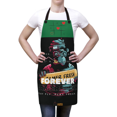 Gamer Fresh Exclusive Limited Edition | Forever Fresh | Gamer Loves Grub Cooking Apron |Vegies Green