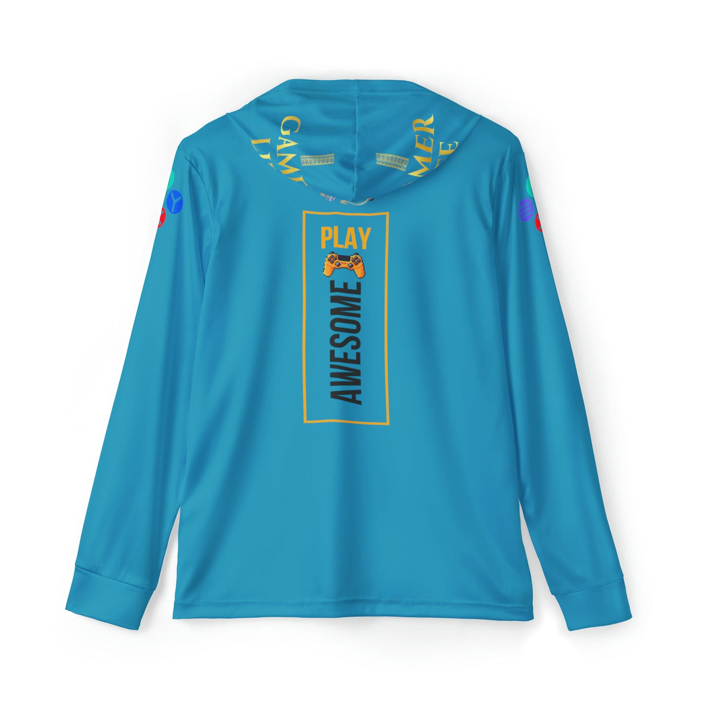 Gamer Fresh Arturo Nuro Collection | The Gamer Life Show Podcast | Play Awesome | Limited Edition | Athletic Warmup Turquoise Blue Hoodie