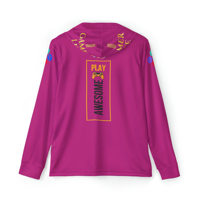 Gamer Fresh Arturo Nuro Collection | Play Awesome | Mortal Kombat 30 Year Anniversary | Candessa Limited Edition Tribute | Athletic Warmup Pink Hoodie