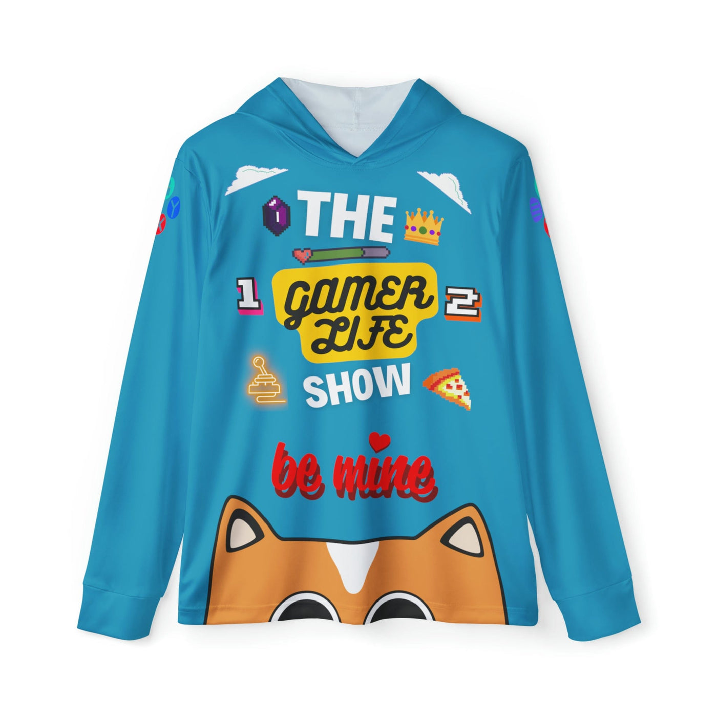 Gamer Fresh Arturo Nuro Collection | The Gamer Life Show Podcast | Play Awesome | Limited Edition | Athletic Warmup Turquoise Blue Hoodie