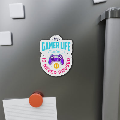 Gamer Fresh | My Gamer Life Never Pauses | Game Streamer | Kiss-Cut Magnet Frame