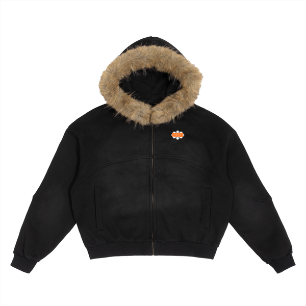 Gamer Fresh | Lion Mane RPG: Sun Fade | Boxy Detachable Fur Hoodie | Limited Edition