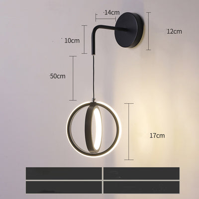 The Glow Wave LED Crescent Pendant Light