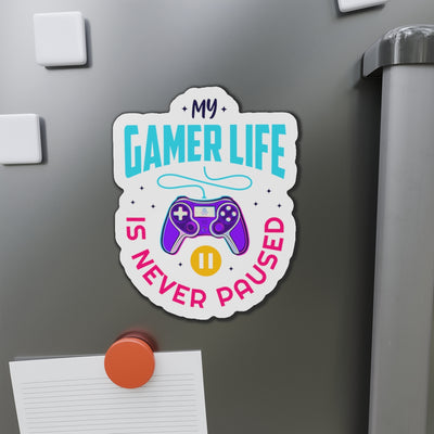 Gamer Fresh | My Gamer Life Never Pauses | Game Streamer | Kiss-Cut Magnet Frame