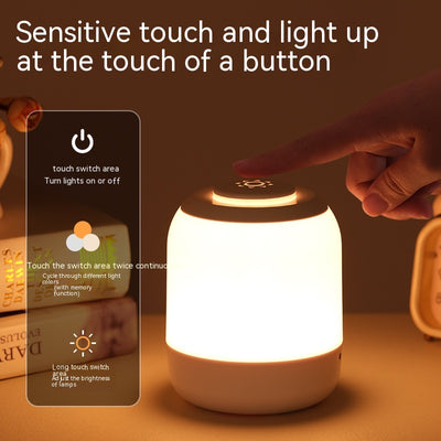 The Glow Touch Rechargeable LED Small Night Lamp by Gamer Fresh Home Lighting Collection