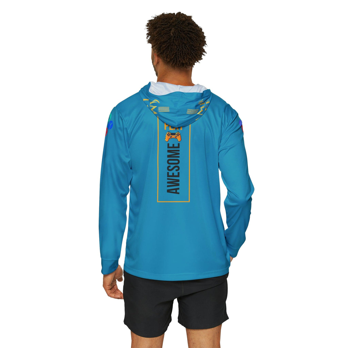 Gamer Fresh Arturo Nuro Collection | The Gamer Life Show Podcast | Play Awesome | Limited Edition | Athletic Warmup Turquoise Blue Hoodie