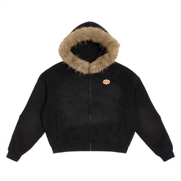 Gamer Fresh | Lion Mane RPG: Sun Fade | Boxy Detachable Fur Hoodie | Limited Edition