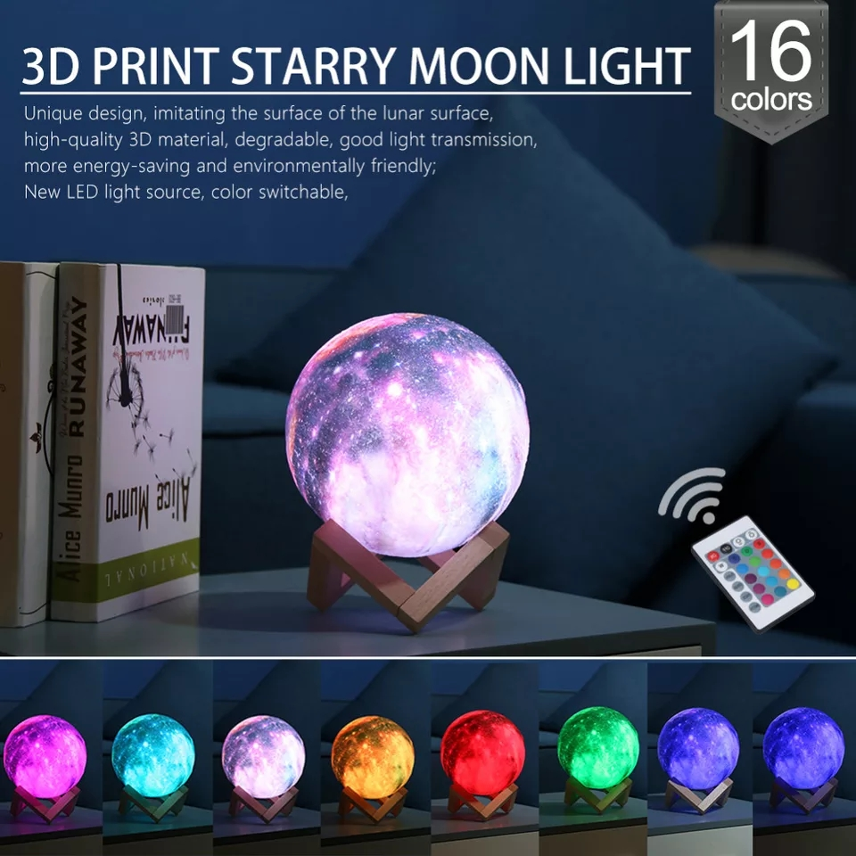 Celestial Glow 3D LED Galaxy Lamp by Gamer Fresh