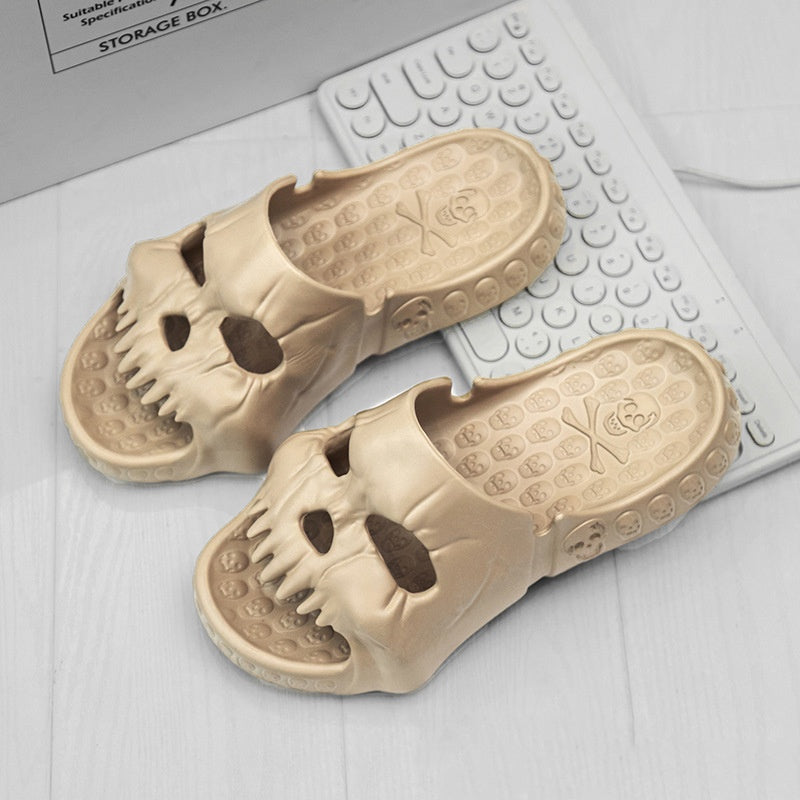 Gamer Fresh | Skullers Halloween Slippers | Personalized Beach & Bathroom Slides