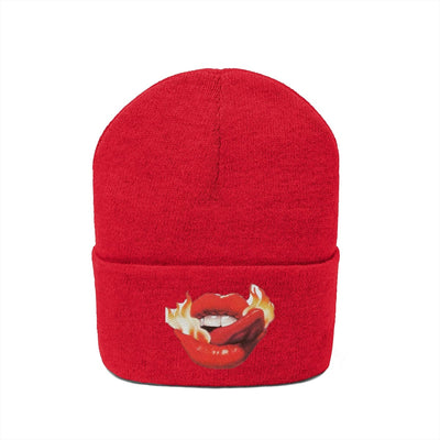 The Hot Kiss Hot lip | Knitted Beanie Hat