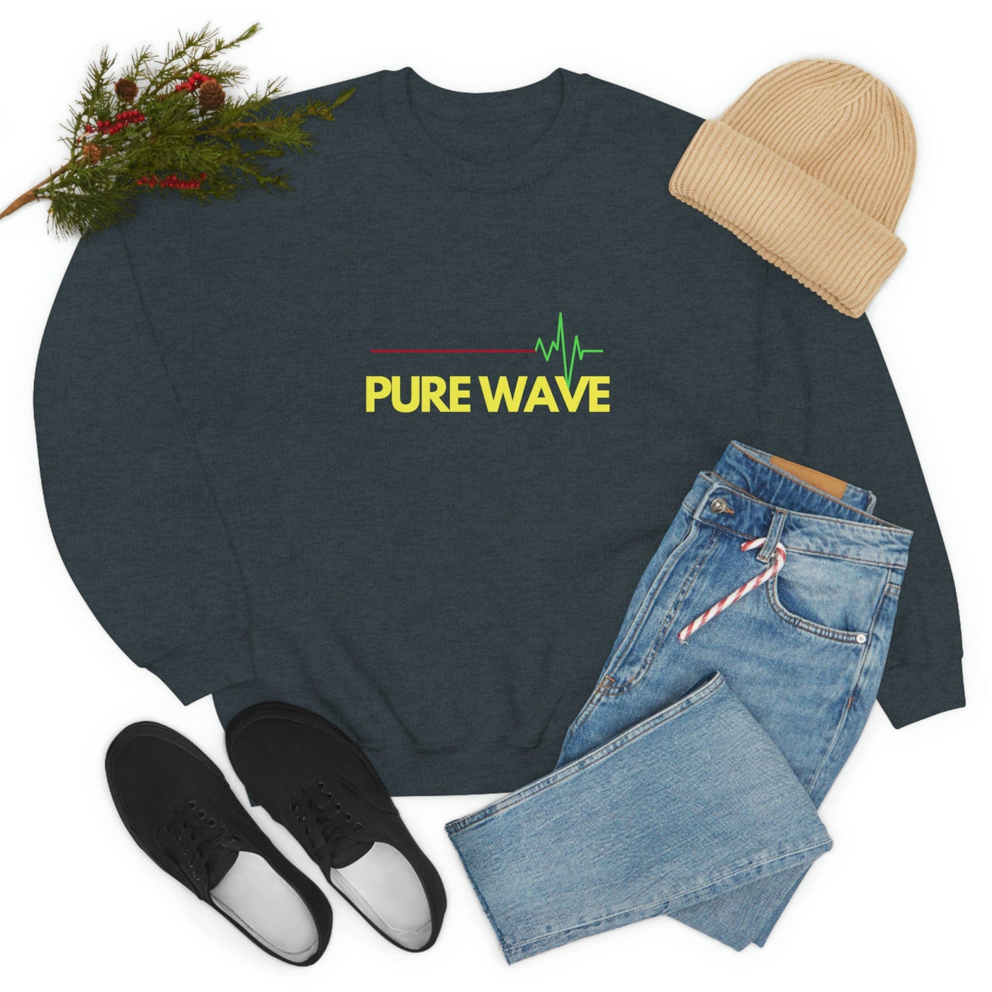 Gamer Fresh | Pure Wave | Alive Heart Beat | Unisex Sweatshirt