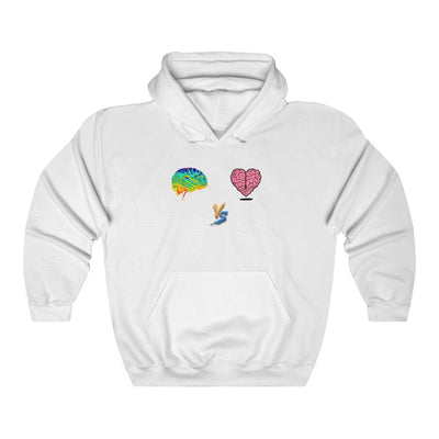 Gamer Fresh | Limited Edition Player Brain vs  Player Heart | Heavy Blend Unisex Hooded Sweatshirt