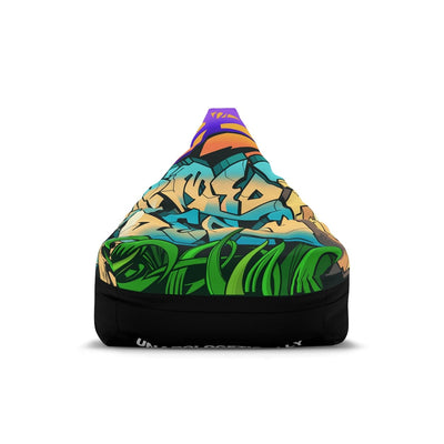 The Gamer Fresh Graffiti Streamer | All Art Lion NYC Mural | Black Bean Bag Chair