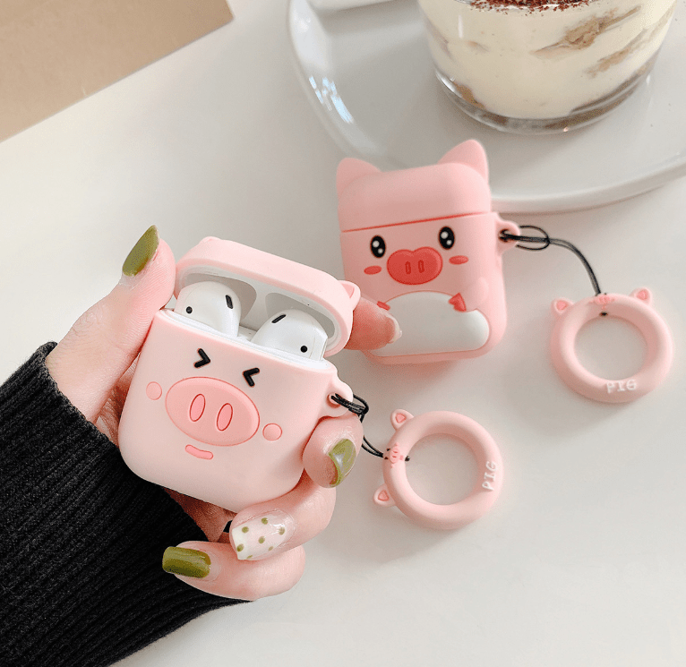 Peaky Boo Piglet Wireless Apple Air Pods Headphone Charging Case