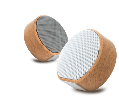 The "Modius BW90" Mini Wood Bluetooth Desktop Portable Speaker