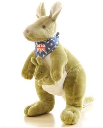 Kangaroo Brit Pounder Pouch Plush Teddy Toy Collection