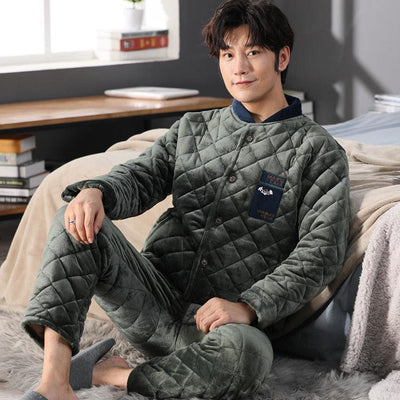 The "Awolla" Men's Thick Winter Pajamas