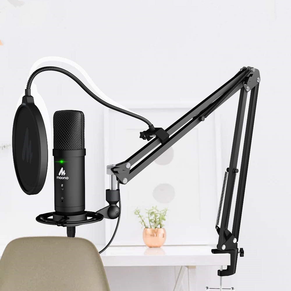 PM401 Maono Computer Desktop Compressor Microphone Armchair Set