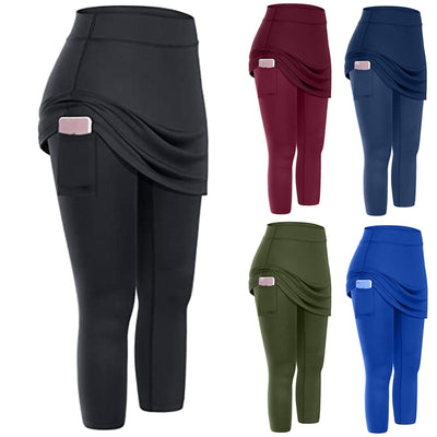 La "Totukka" Womens Pocket Skirt Athletic Sports Leggings