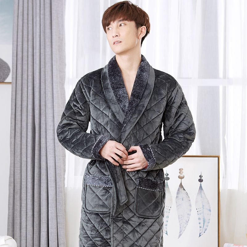 Velvet Cigar | Men's Thick Winter Streamer Robe | by Gamer Fresh