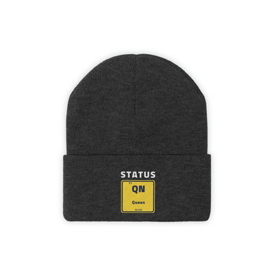 Queen Status Knitted Beanie Hat