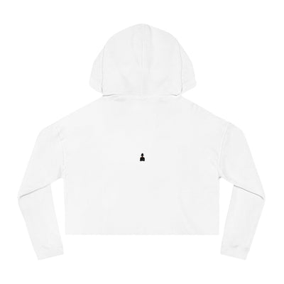 Gamer Fresh Exclusive | WTF Is On Your Mind Player | Women's Cropped Hoodie | White Sweatshirt